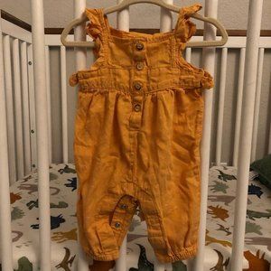 Baby Girl Pants Jumpsuit in Mustard, EUC
